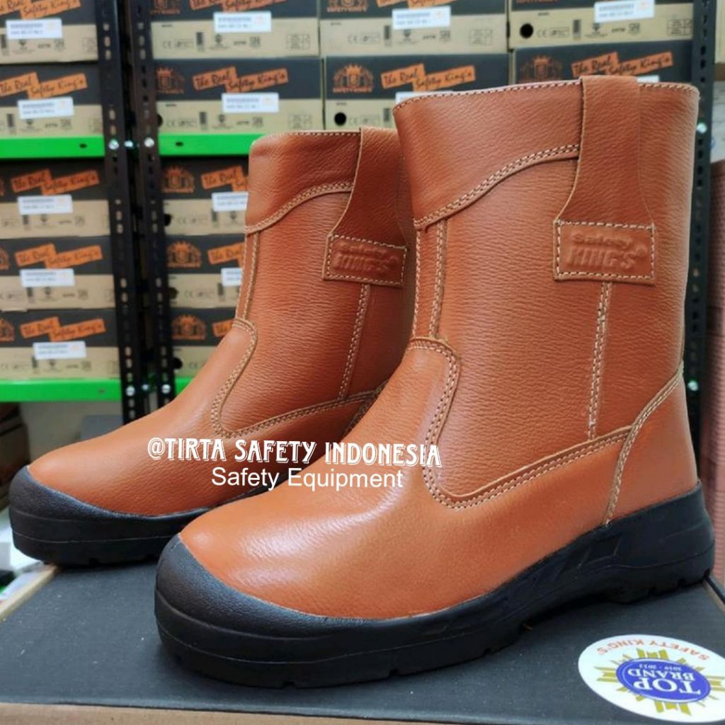 Sepatu Safety King's 805CX (Coklat) Original 100% | Safety Shoes Model Boots Keselamatan Kerja Proye