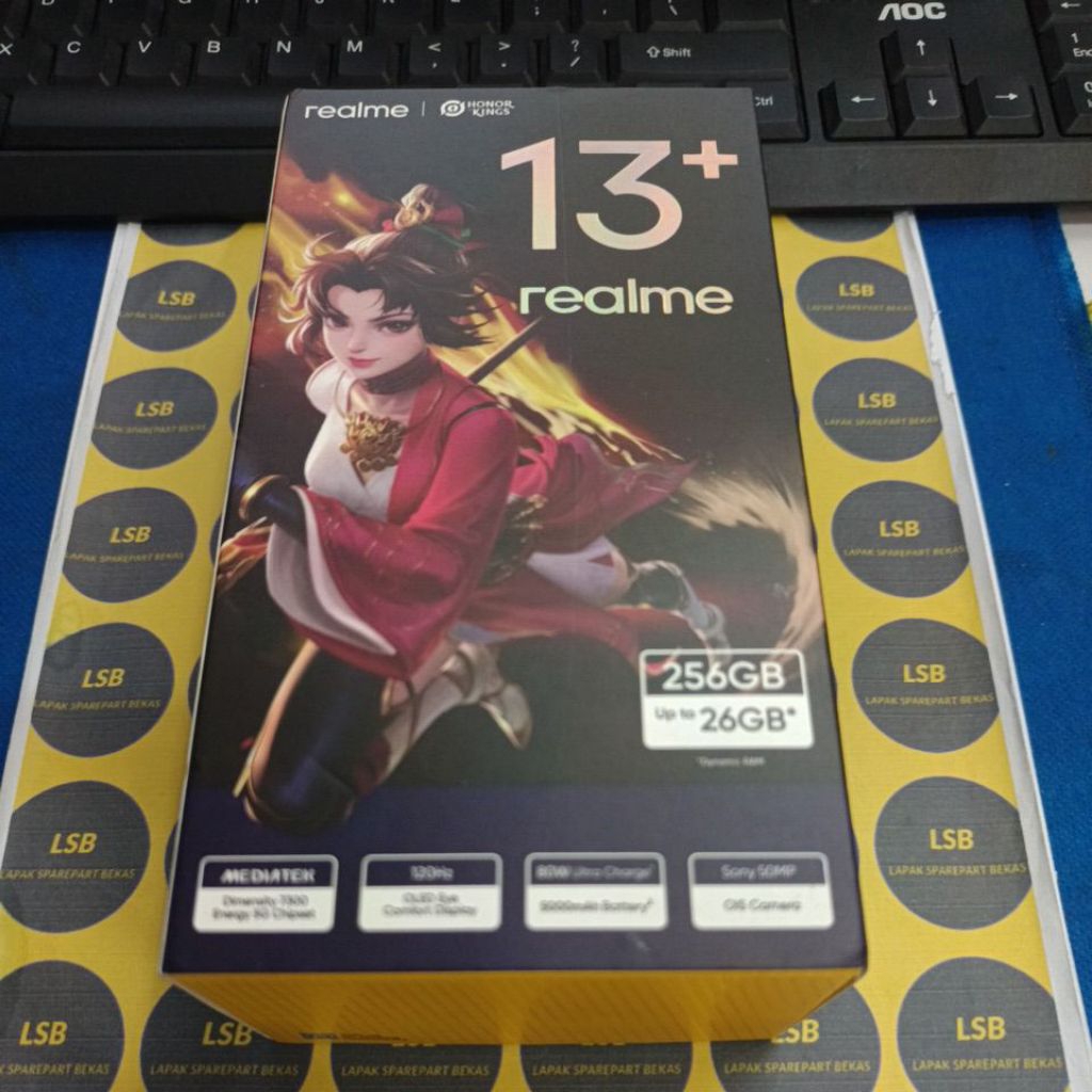 DUS BOX HANDPHONE REALME 13+ ORIGINAL BEKAS