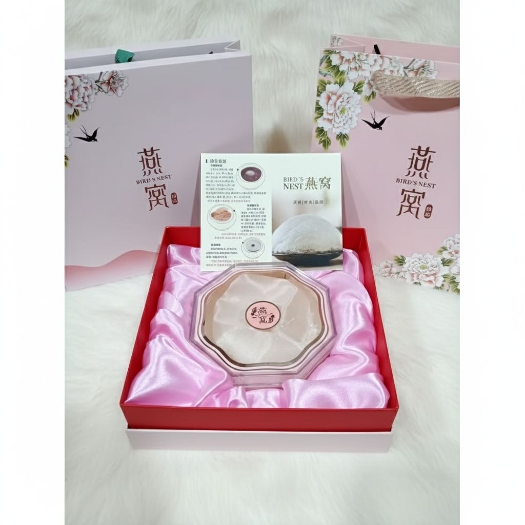 Sarang Burung Walet Pink Crystal/Gift Box Hampers/Kotak Hadiah Sarang Burung Walet