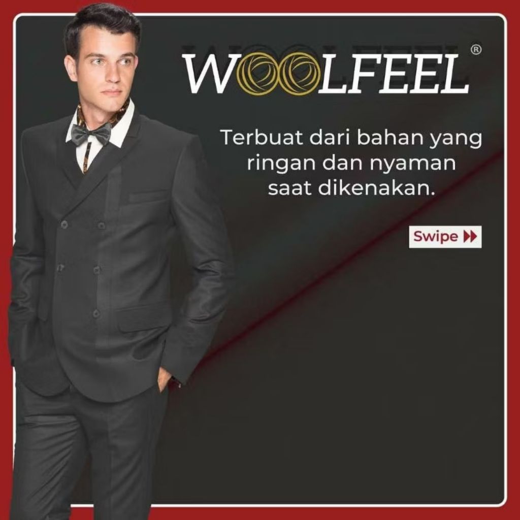 Kain Woolfeel by Maxistyle Bahan Seragam Dinas Resmi Kejaksaan Polisi Pemda Harga Per 10 CM
