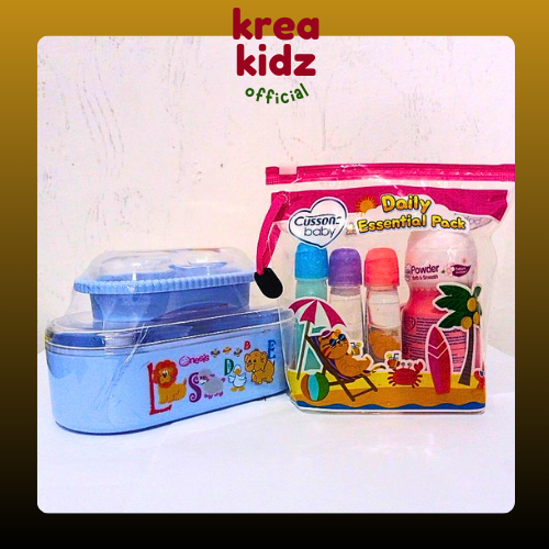 Tempat Bedak Bayi Set Dan Cussons Paket