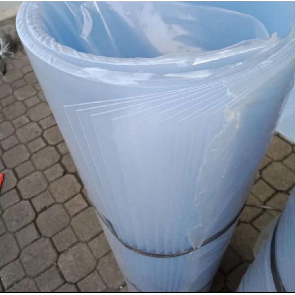 MIKA KAKU TRANSFARAN / MIKA PVC BENING 0,5MM X 1MTR X 2MTR