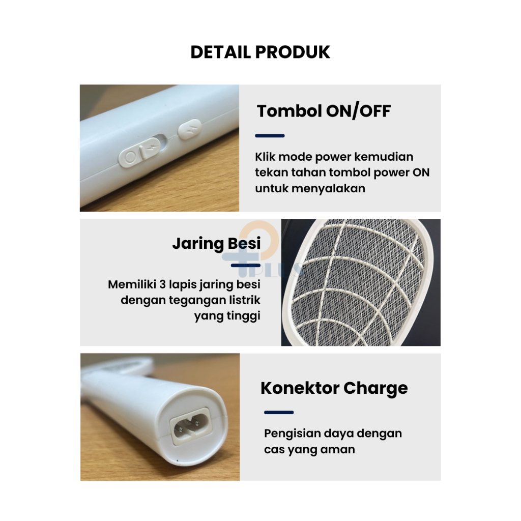Raket Nyamuk Listrik / Pembunuh Nyamuk Listrik / Mosquito Killer Recharge