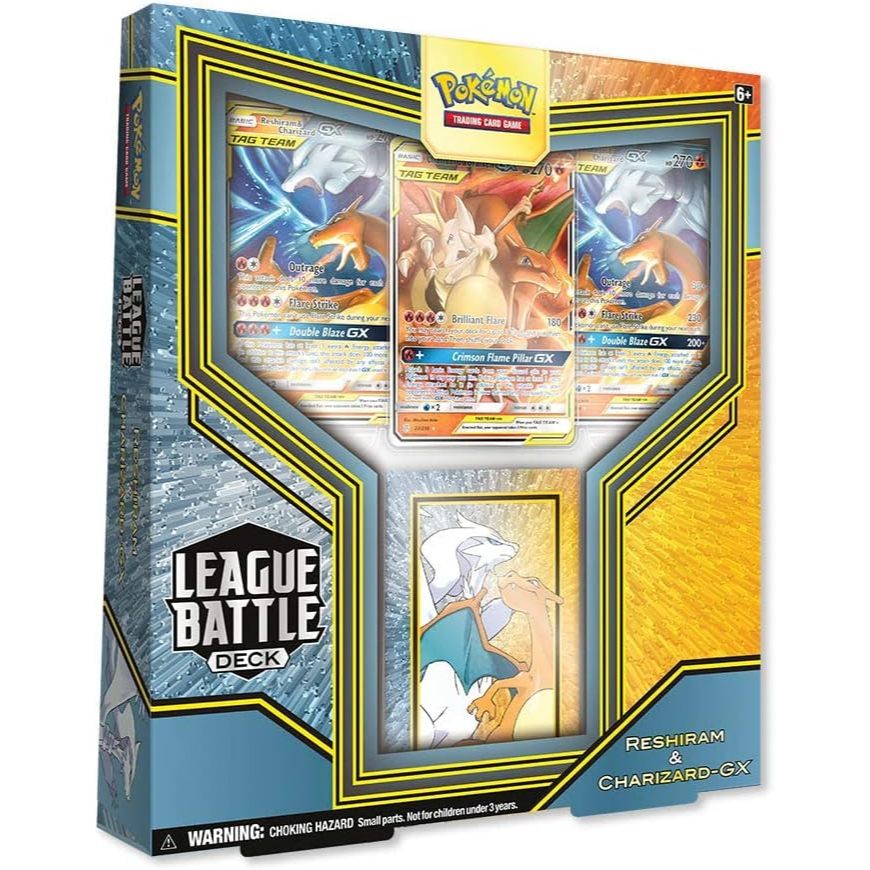 DISKON Pokmon TCG: League Battle Deck Featuring Reshiram & Charizard-GX [Kode 1Kode 2Kode 3Kode