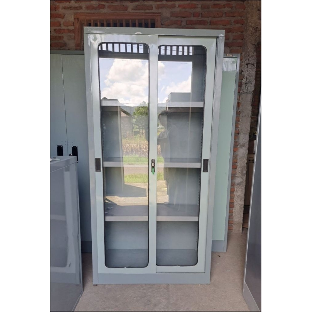 Lemari arsip lemari besi kaca sliding lemari arsip besi sliding kantor lemari arsip sliding