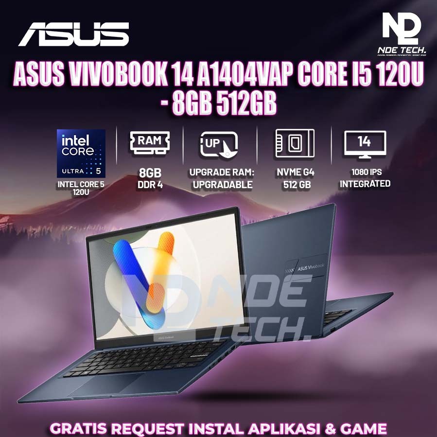 ASUS VIVOBOOK 14 A1404VAP CORE I5 120U