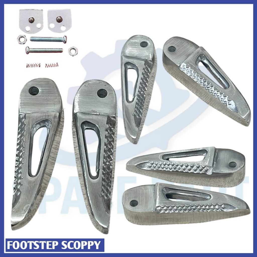 Footstep Belakang Motor Scoopy Beat Vario Chrome || Footstep Kaki Motor Chrome Berkualitas