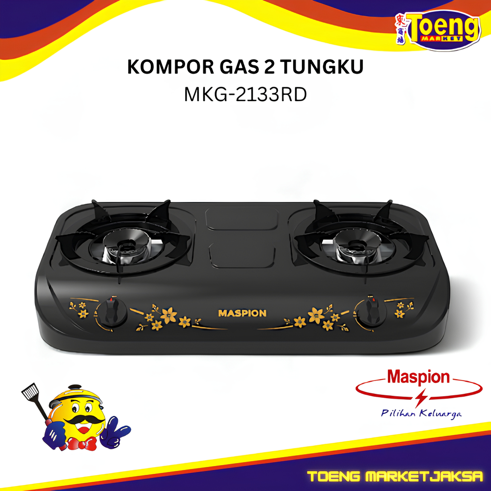Kompor Gas 2 Tungku Maspion - KOMPOR GAS MKG-102DGSF MASPION