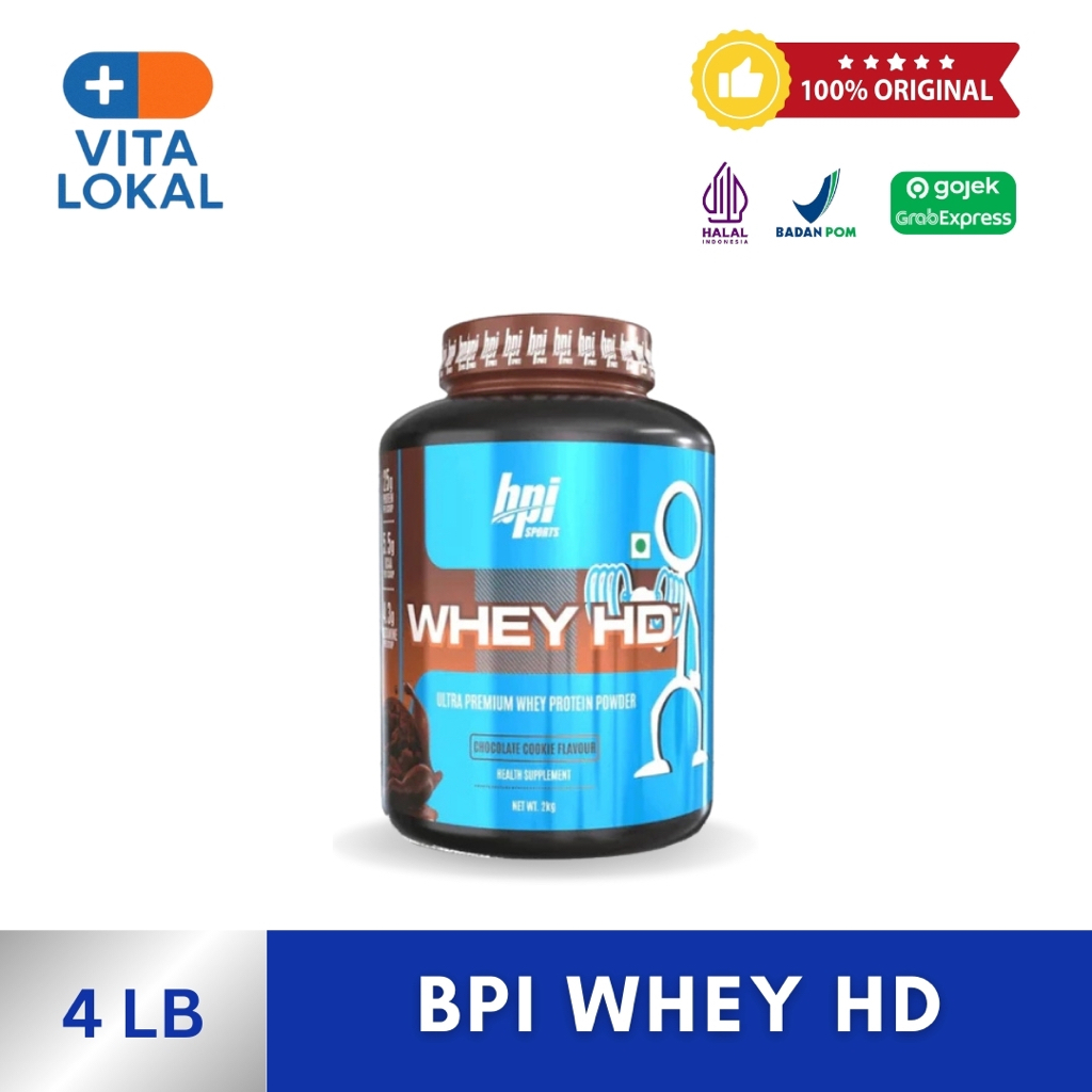 BPI Sports Whey HD 4 Lbs Whey Protein Concentrate and Isolate BPI