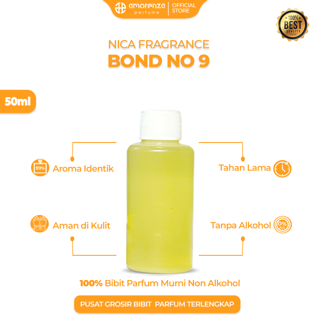 BIBIT PARFUM MURNI BOND NO 9 - PASS POSSIBLE 50 ML - 250 ML