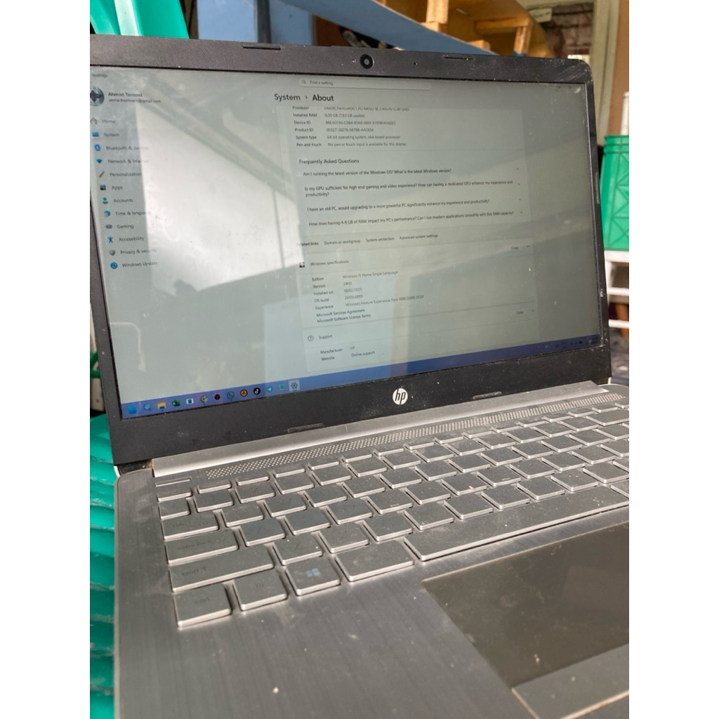 laptop HP preloved