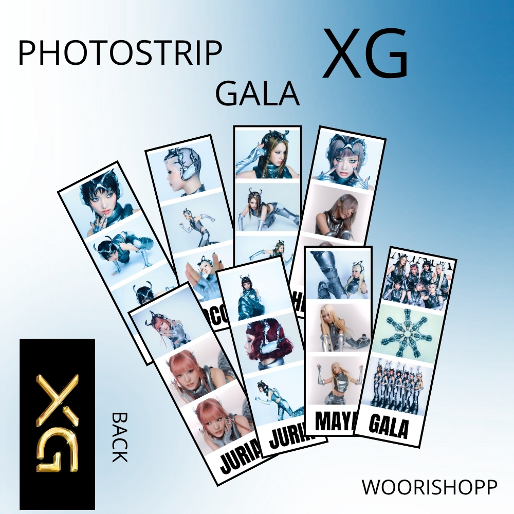 PHOTO STRIP XG GALA 2SISI 8 PCS FOTO STRIPS KPOP UNOFFICIAL CHISA HINATA JURIA JURIN COCONA HARVEY