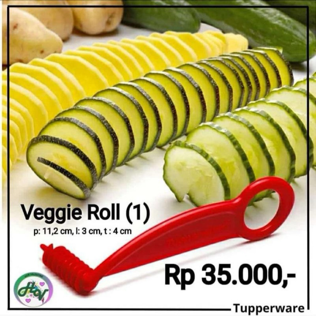 Veggie Roll || Pemotong Kentang Tupperware Original