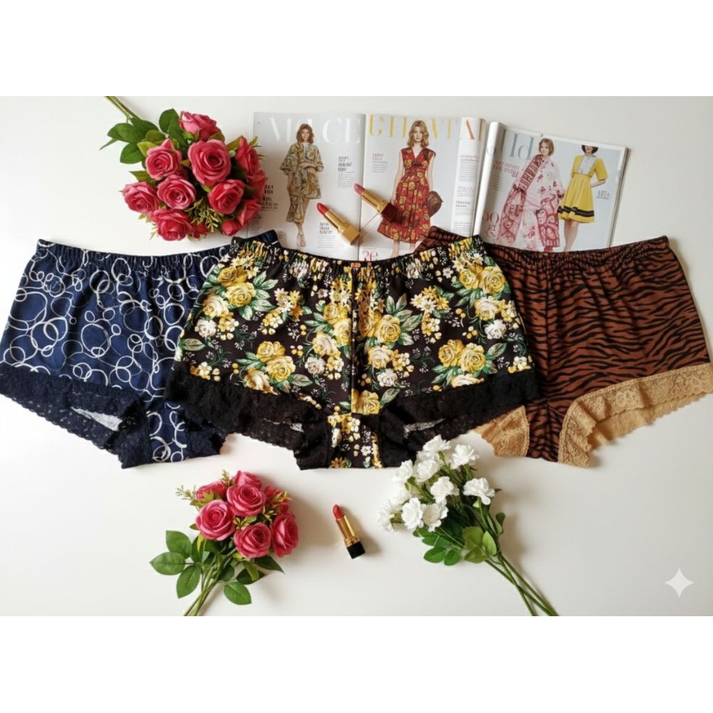 isi 5 pcs cd wanita motif / celana dalam motif lucu / cd wanita kekinian / celana dalam wanita / cel