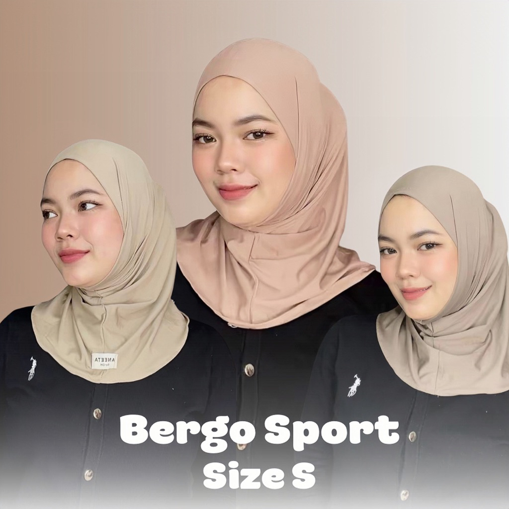 HIJAB SPORT OLAHRAGA/JILBAB INSTAN SPORTY TRAINING VOLLY PED / NON PED