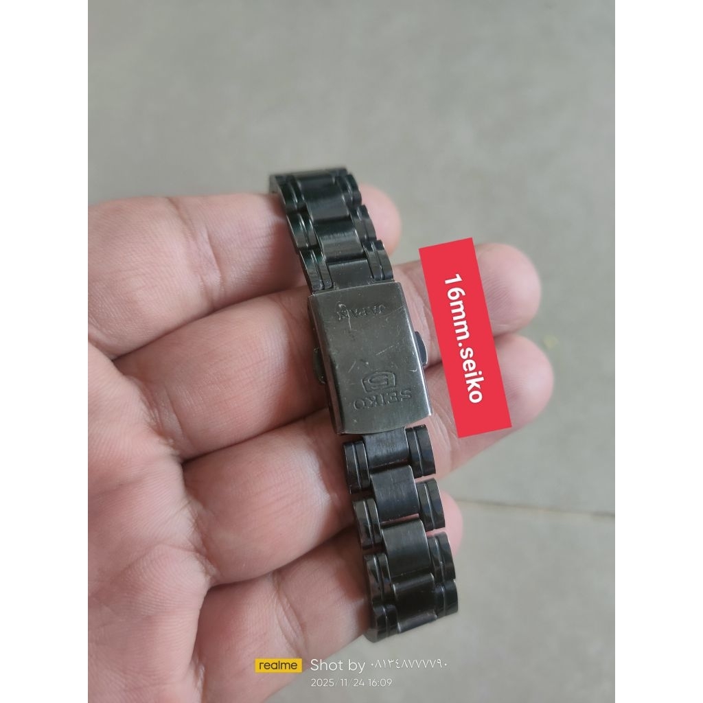 rantai jam tangan seikoo rantai arloji seikoo 16mm second no 15