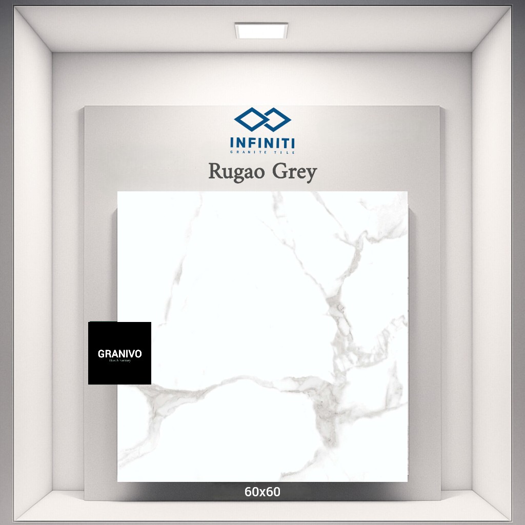 INFINITI RUGAO GREY GRANIT / GRANITE TILES / TILE / LANTAI 60 x 60 isi 4 PCS / DUS ( 1,44 m ² ) KW 1