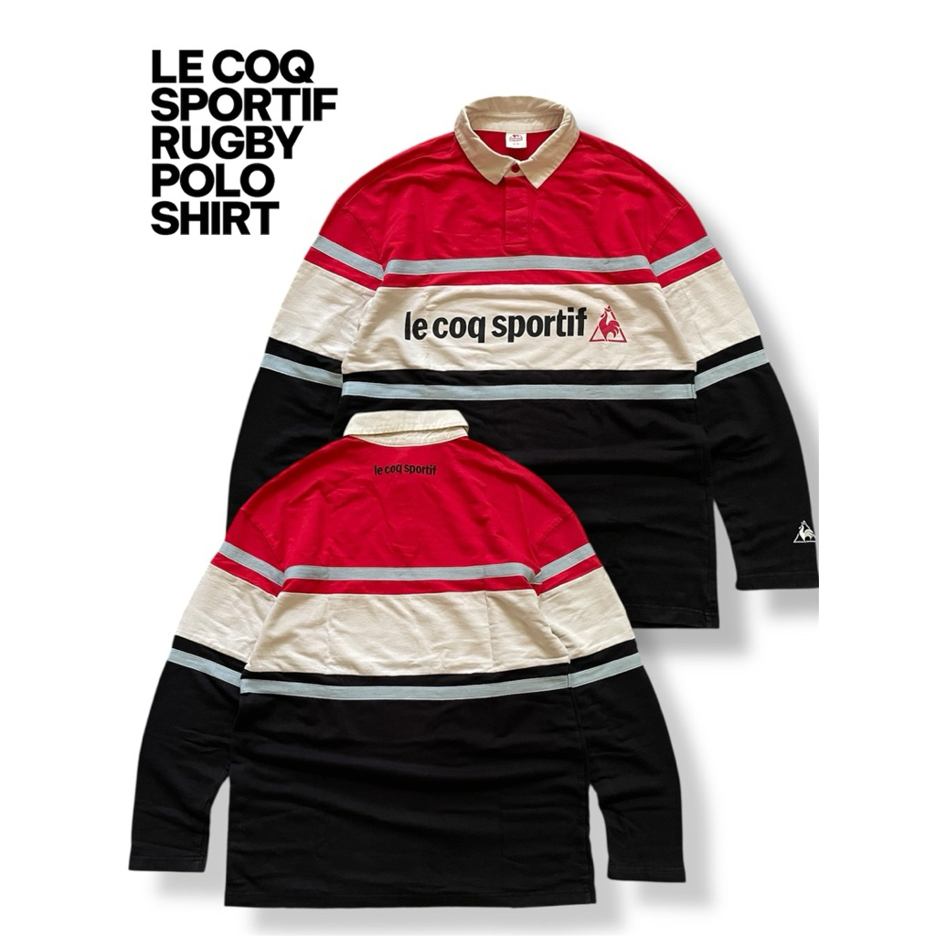 Le coq sportif Rugby Polo Shirt Size Large