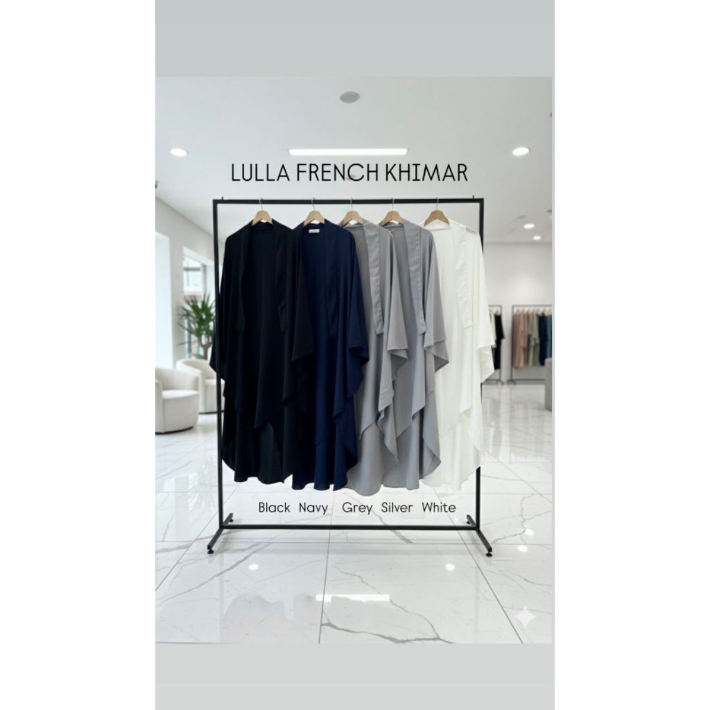 Lulla french khimar JUMBO bahan wolfis