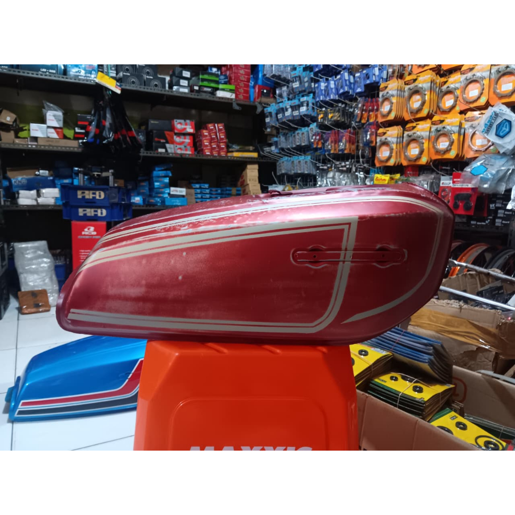 Tangki Bensin GL100 Tengki Tanki GL 100 Cat Merah Bladus Biru Bladus Sakatech