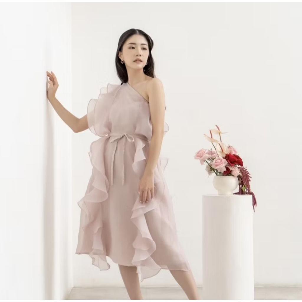 DRESS PESTA GIEA ROSEGOLD PINK