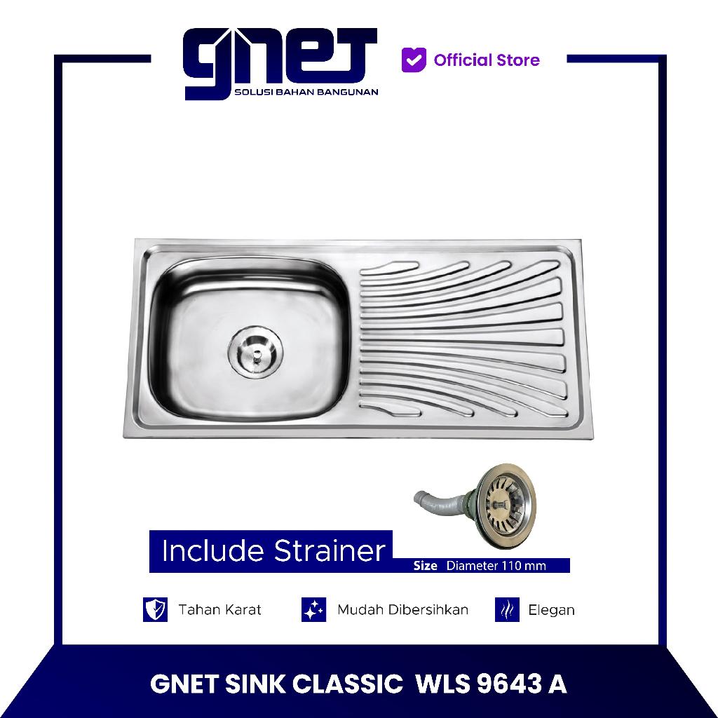 GNET Kitchen Sink Classic | Bak Tempat Cuci Piring Stainless