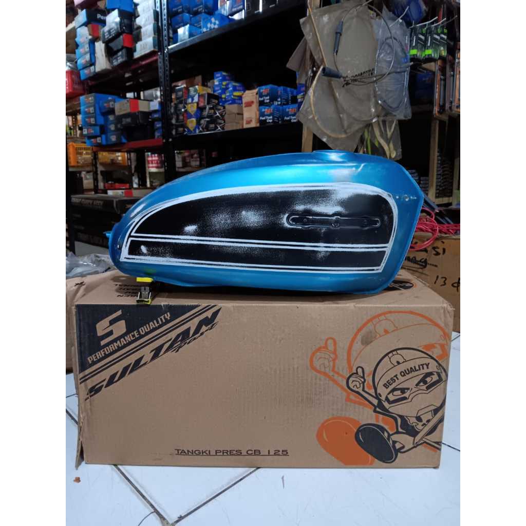 Tangki CB Tengki Tangki CB 125 Sultan Warna Merah Biru Oren Bladus