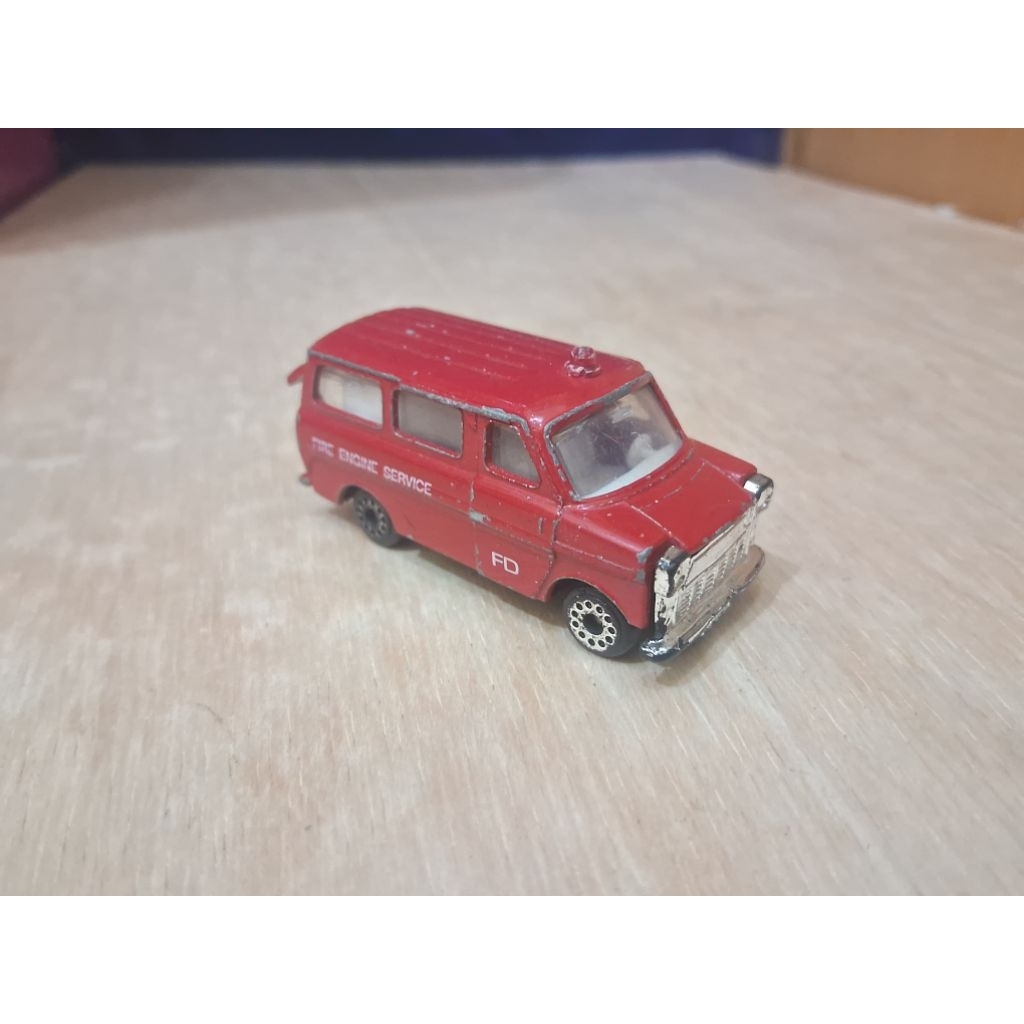 Diecast Vintage Zylmex 1977 Fire Fighting Fire Ford Van P335 Fire Department Engine Service Jadul