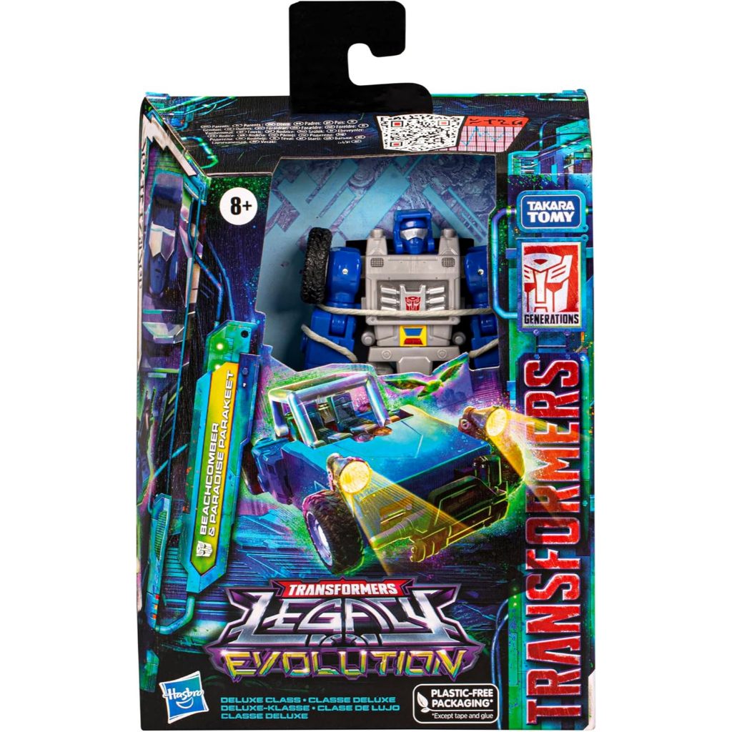 Transformers Toys Legacy Evolution Deluxe Beachcomber & Paradise Parakeet Toy, 5.5-inch, Action Figu