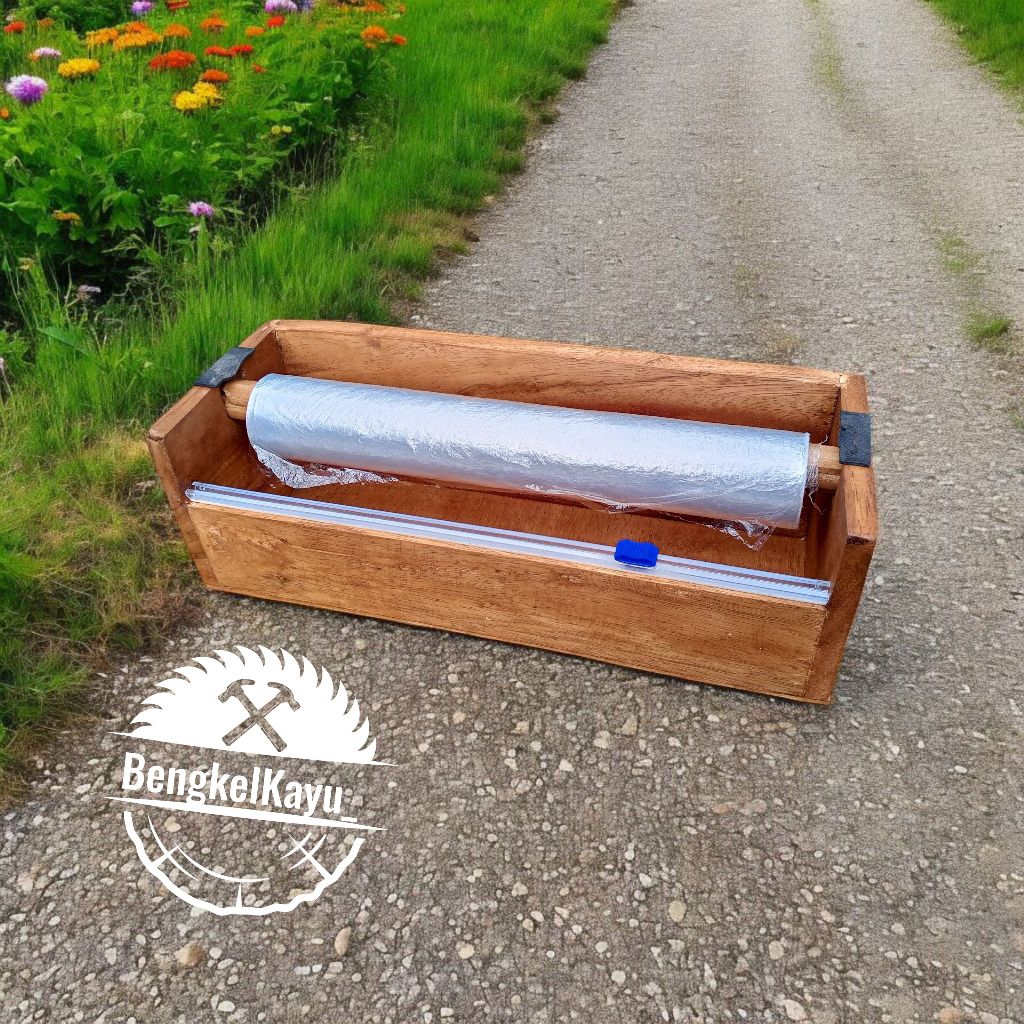 stand wrapping roll - stand plastik wrapping - plastik wrapping - wrapping roll - dudukan kayu