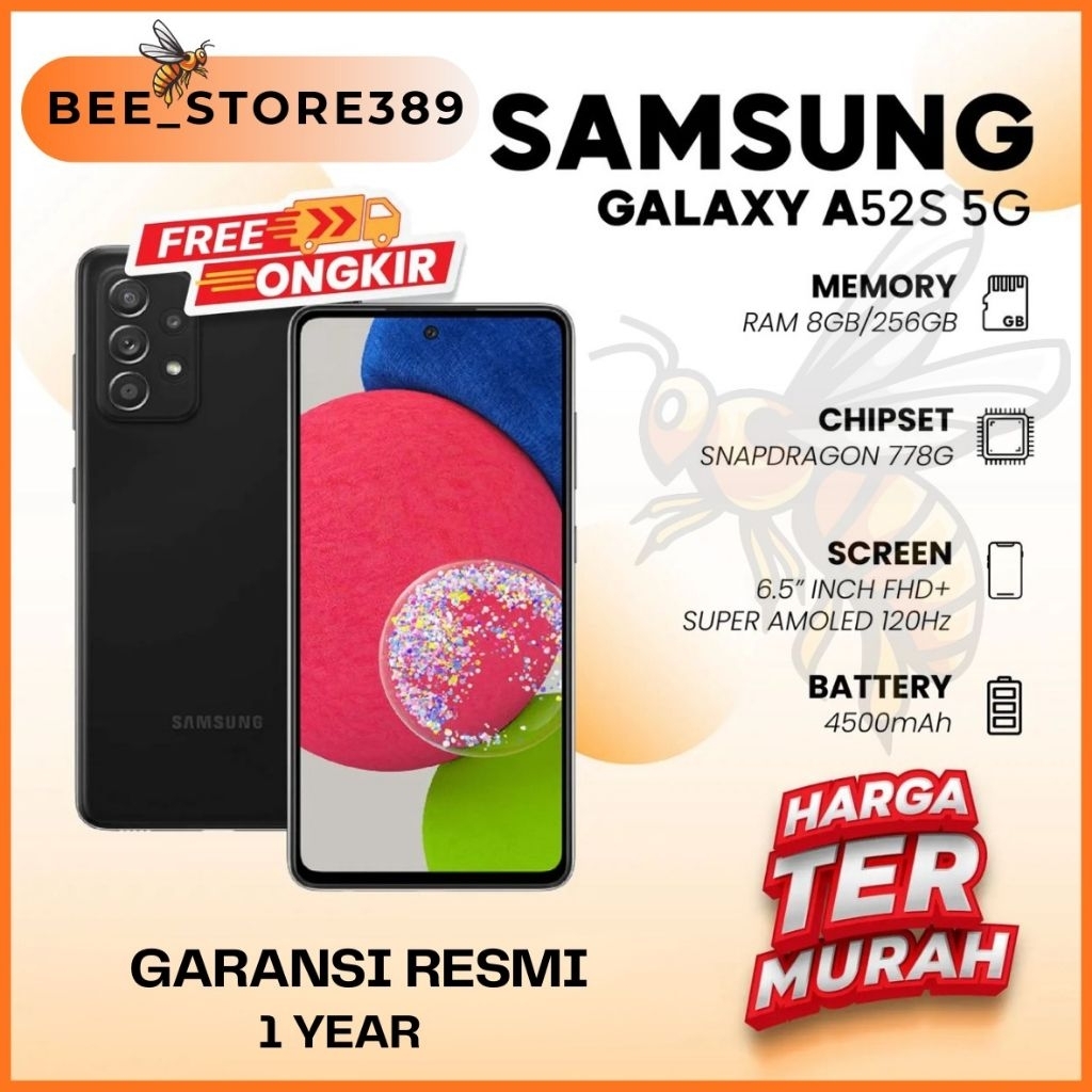 Samsung Galaxy A52s 5G dan A52 4G NEW [8GB+128GB] [8GB+256GB] GARANSI RESMI 1 Tahun