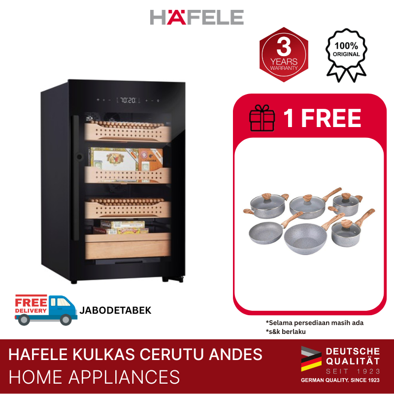 Hafele Rak Kulkas Cerutu Andes 113 L - Cigar Humidor