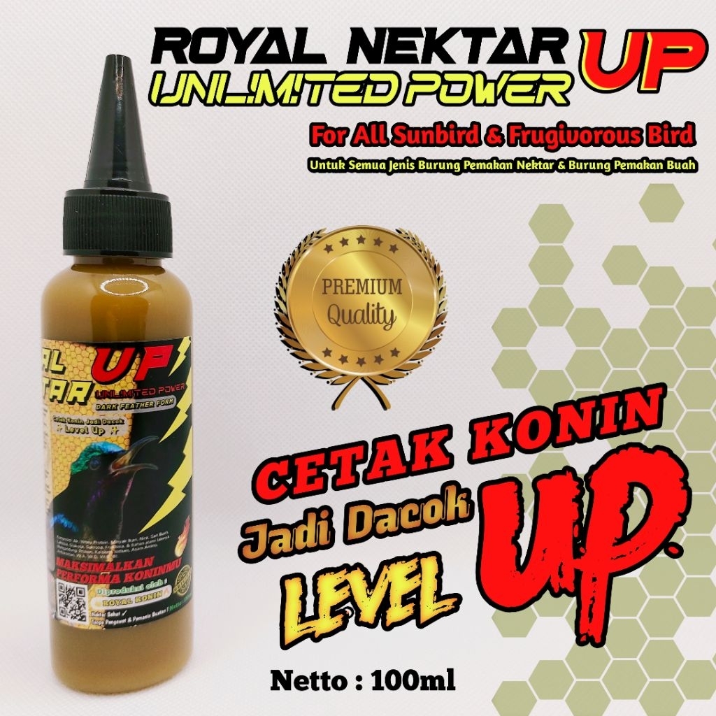 Nektar Premium Pakan Kolibri Konin Cepat Gacor Ngobra Aman Tanpa Kroto Anti Nyilet Royal Nektar UP