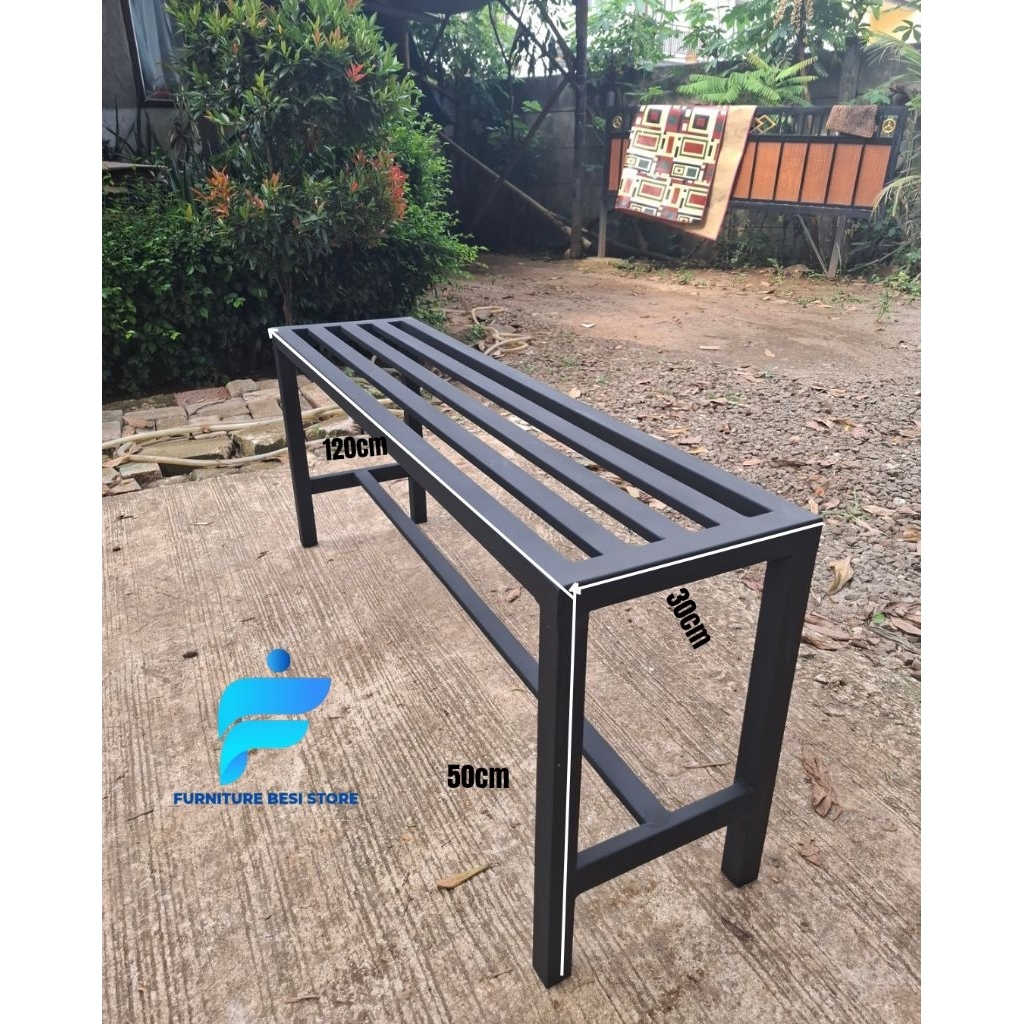 Kursi Teras Minimalis Modern / Kursi Teras Panjang Besi / Kursi Besi Teras Minimalis