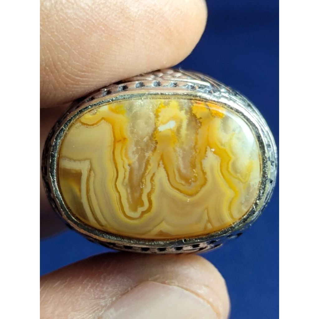 Natural Chalcedony / Batu Anggur Yakut Motif, LAFADZ