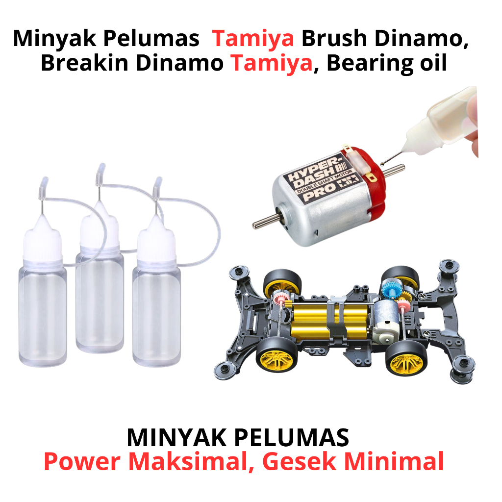 Minyak Pelumas Dinamo Tamiya – Putaran Cepat, Performa Maksimal - Minyak pelumas Tamiya, Pelumas Bru