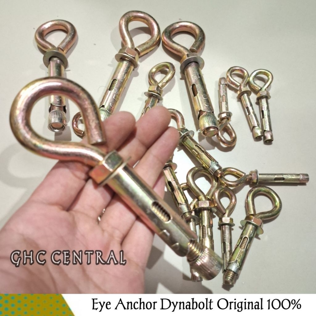 Eye Anchor Dynabolt 6mm 8mm 10mm 12mm 14mm 16mm Gantungan Tutup Anchor Blot