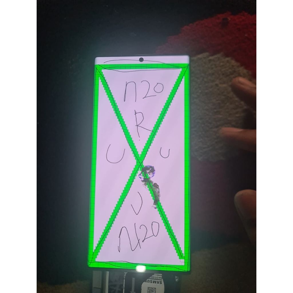 LCD Samsung note 20 ultra mulus minus