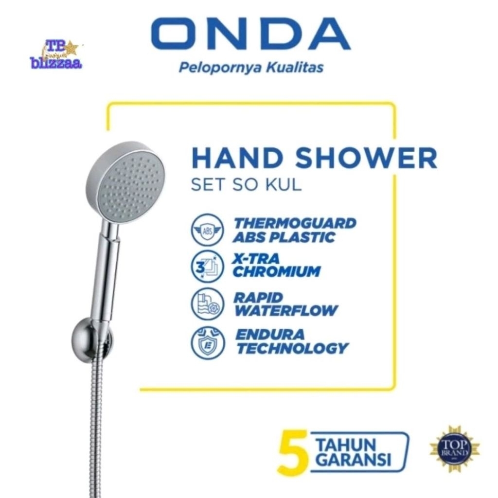 Hand Shower Onda Shower Kamar Mandi Onda SO KUL Shower Mandi Onda Set Shower Onda Sower Onda