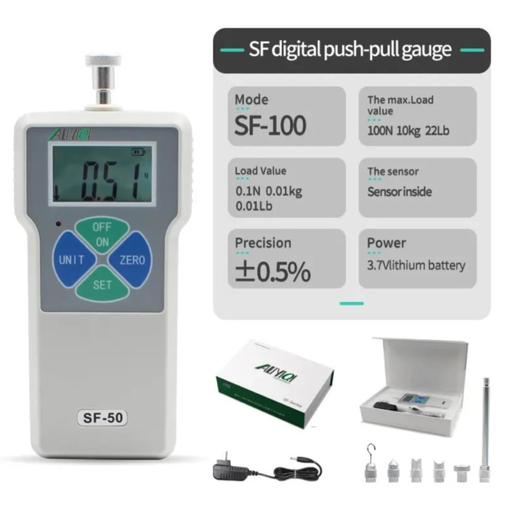 Aliyiqi SF-200 Digital force gauge 20 kg 200N ukur kuat tarik tekan