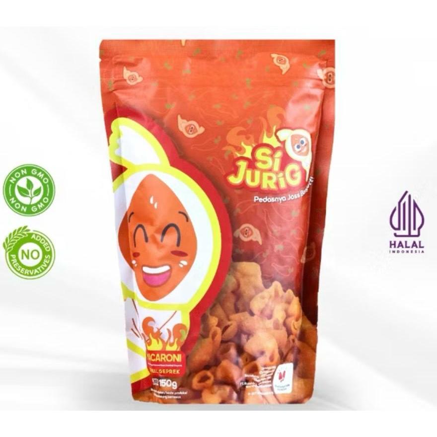 Macaroni Sambal Geprek / Makanan Ringan Macaroni Pedas - Si Jurig