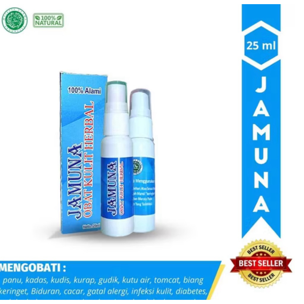 Obat Gatal Selangkangan Eksim dan Jamur Paling Ampuh JAMUNA Herbal Spray (Isi 25ml)