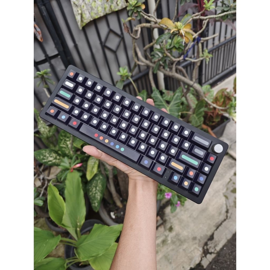 Keycaps GMK Dots R2 Black Clone PBT Dye-Sub