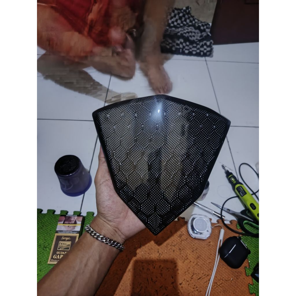 Visor vario 125 150 led old carbon original anti uv