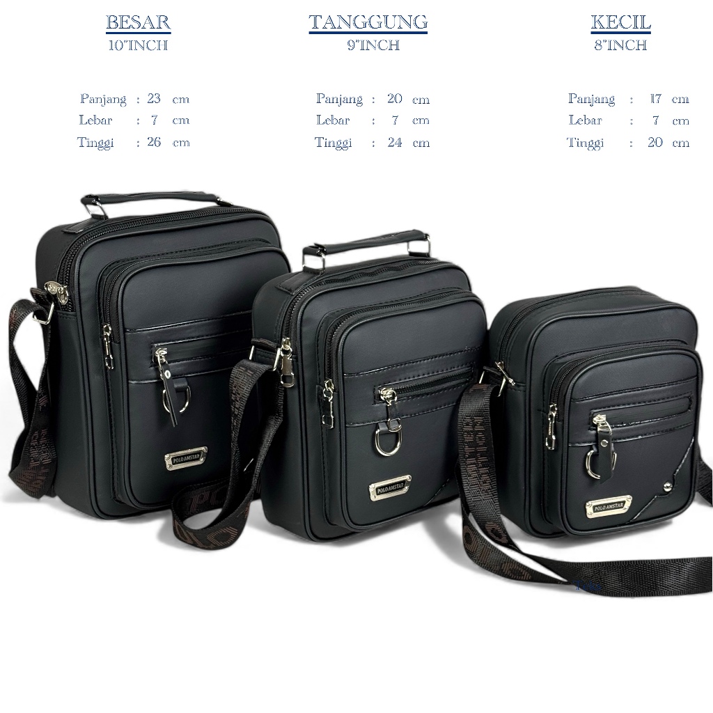 Tas Selempang Pria Wanita Waterproof Polo Amstar Slingbag Tas Pria POLO AMSTAR