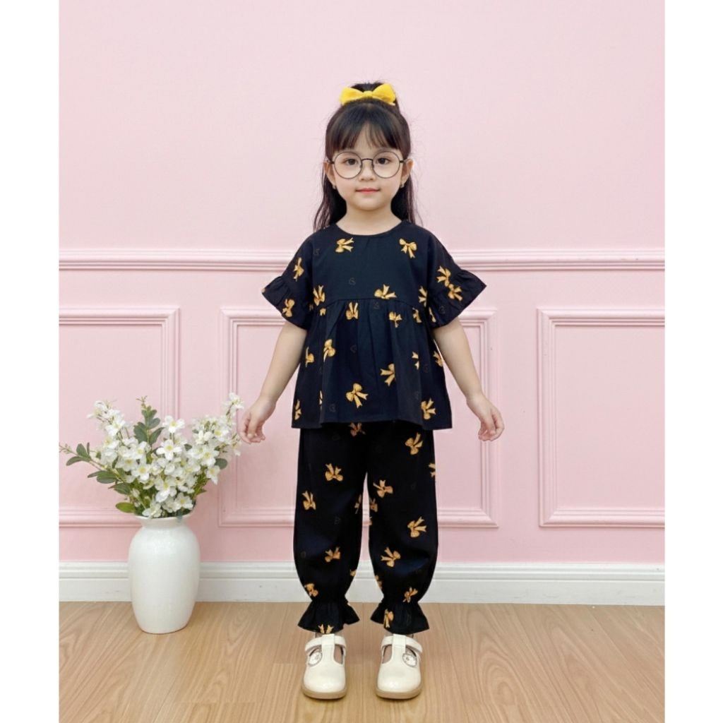 ONE SET ANAK BAJU ANAK  RAYON SETELAN ANAK BAHAN RAYON PREMIUM