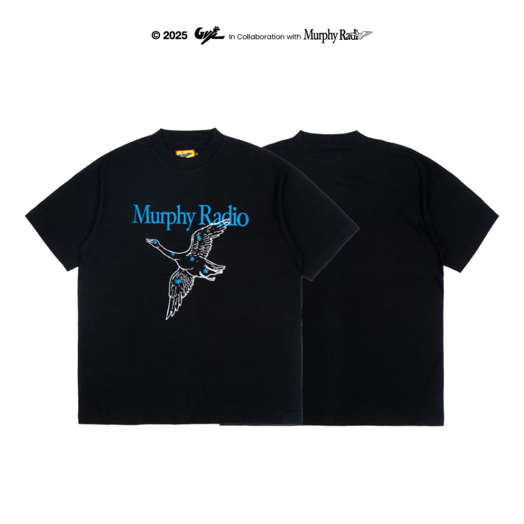 READY STOCK - GVFI X Murphy Radio Gracias Tees Boxy Fit T Shirt Original Kaos