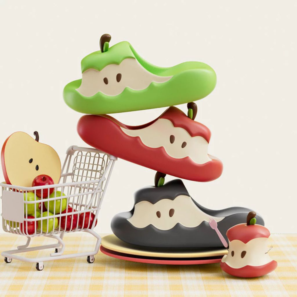 Sendal Anak-Anak & Dewasa Karet Model Apel, Awan, Beruang, Capybara, Hiu, Ikan Badut, Karakter, Keli