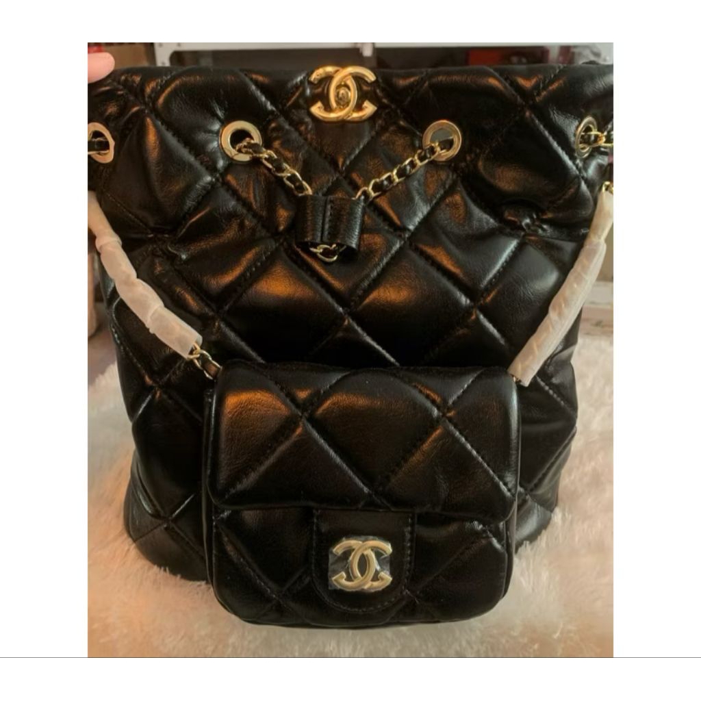 Tote Bag/ Tas selempang /Tas jinjing model kotak/petak kulit premium import