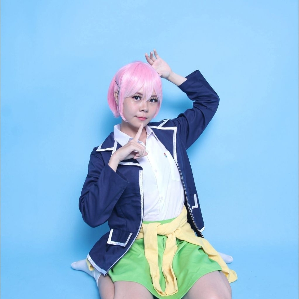 Kostum Cosplay Seifuku Itsuki Nakano Anime Go-Toubun High Quality